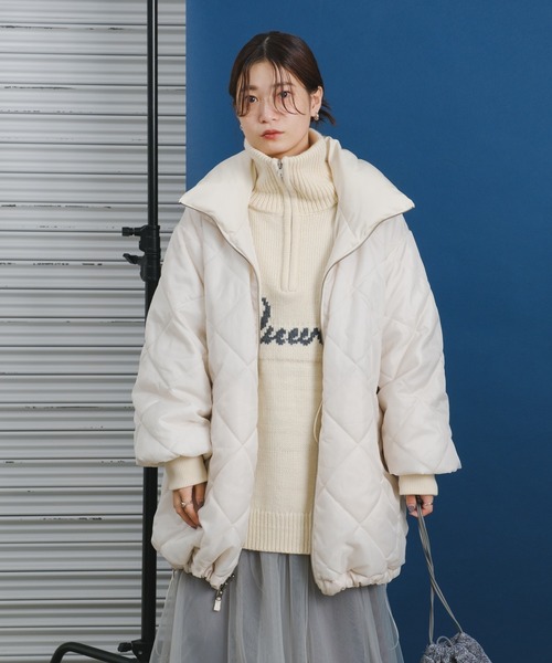 セール】キャンディスリーブリバーシブルミドルコート（ダウン