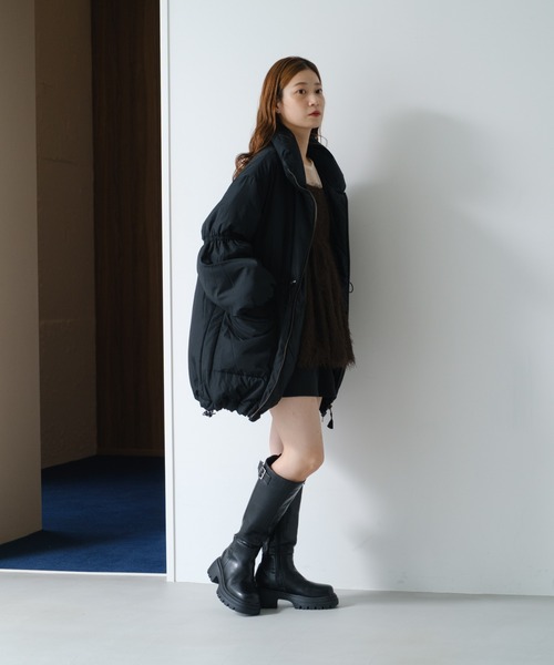 WEB先行】キャンディスリーブリバーシブルミドルコート（ダウン