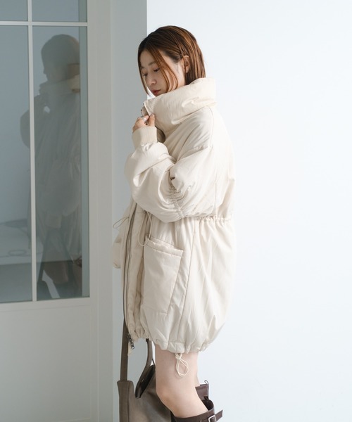 セール】キャンディスリーブリバーシブルミドルコート（ダウン