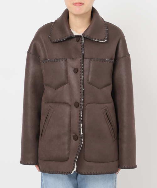 IENA LA BOUCLE（イエナラブークル）の「IENA LA BOUCLE リバーシブルファーリーボンディングブルゾン（その他アウター・レディース・アイボリー・FREE）」の11枚目の写真