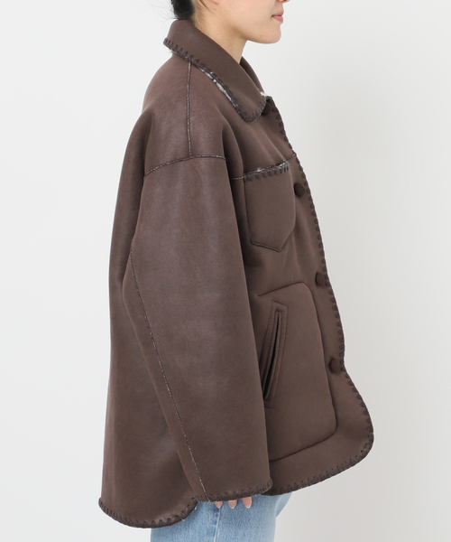 IENA LA BOUCLE（イエナラブークル）の「IENA LA BOUCLE リバーシブルファーリーボンディングブルゾン（その他アウター・レディース・アイボリー・FREE）」の14枚目の写真