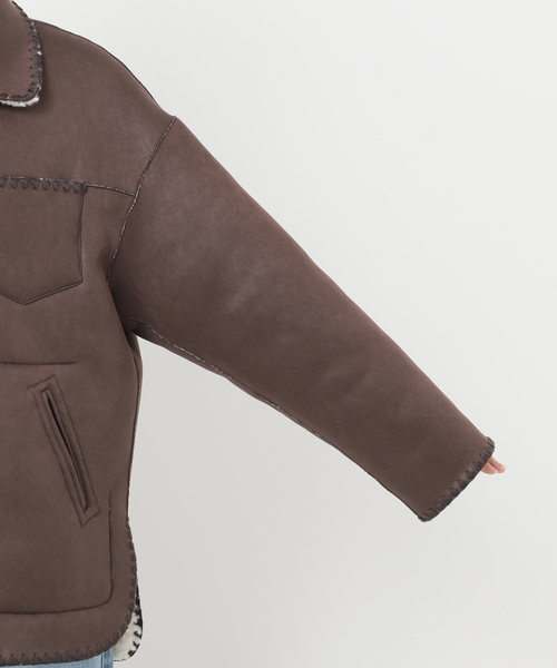 IENA LA BOUCLE（イエナラブークル）の「IENA LA BOUCLE リバーシブルファーリーボンディングブルゾン（その他アウター・レディース・アイボリー・FREE）」の15枚目の写真