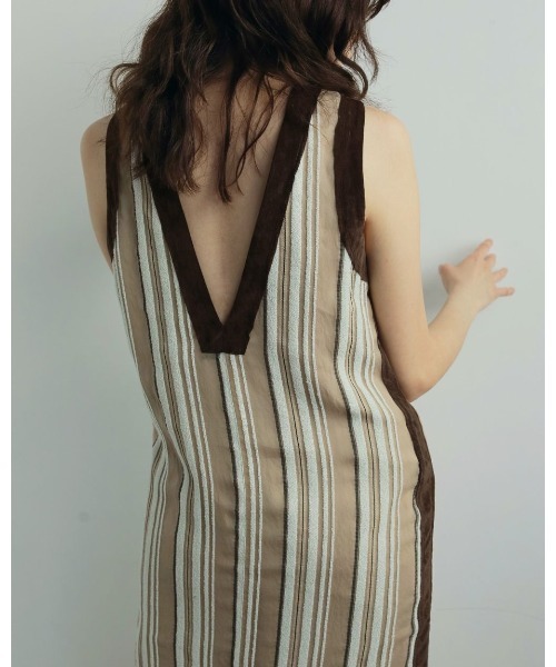 anuke（アンヌーク）の「Sheer Stripe Onepiece（ワンピース）」 - WEAR