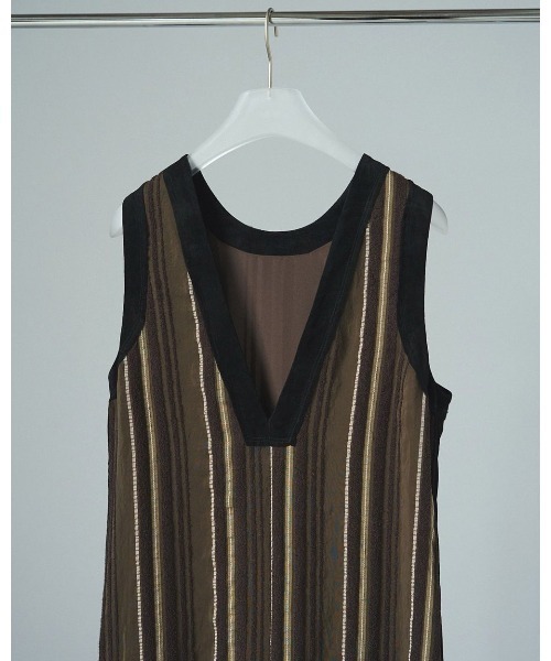anuke（アンヌーク）の「Sheer Stripe Onepiece（ワンピース）」 - WEAR