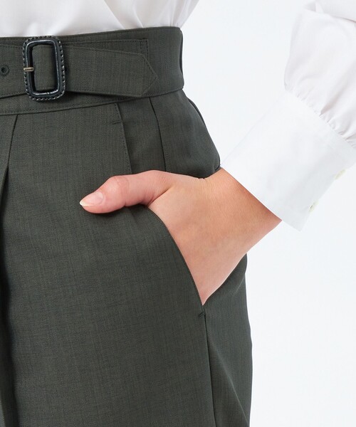 MACKINTOSH PHILOSOPHY（ﾏｯｷﾝﾄｯｼｭ ﾌｨﾛｿﾌｨｰ）の「ハイカウントグルカパンツ（その他パンツ・レディース・チャコールグレー/ベージュ系その他4・38/36/40）」の8枚目の写真