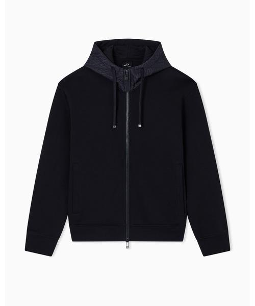 【美品】ARMANIフード付きスウェットジャケット6A 美品】ARMANIフード付きスウェットジャケット6A フード付き