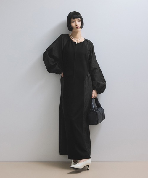 B'zエンサマワンピース　新品未使用 スペイン発 ZARA ZWコレクション コンビネーションミディドレス