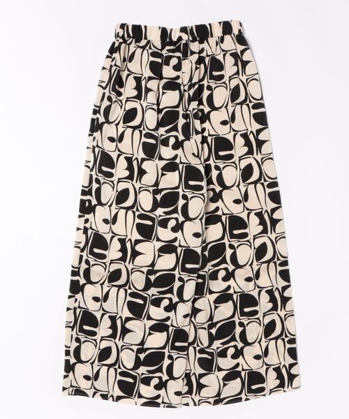 Jines(ジネス)の「アートプリントサテンワイドパンツ(その他パンツ・レディース・オフホワイト/ブルー・38)」の12枚目の写真