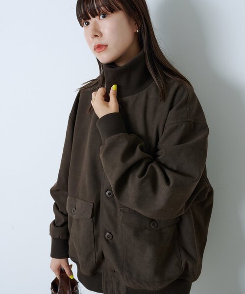 WHIMSIC(ウィムジック)の「【UNISEX/2サイズ展開】A-1 ジャケット(ブルゾン・メンズ・キャメル/ブラウン・2/1)」の1枚目の写真