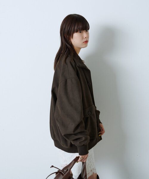 WHIMSIC(ウィムジック)の「【UNISEX/2サイズ展開】A-1 ジャケット(ブルゾン・メンズ・キャメル/ブラウン・2/1)」の6枚目の写真