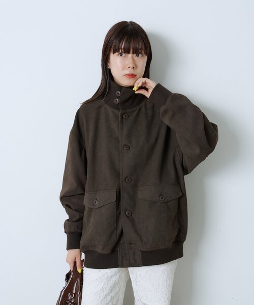 WHIMSIC(ウィムジック)の「【UNISEX/2サイズ展開】A-1 ジャケット(ブルゾン・メンズ・キャメル/ブラウン・2/1)」の8枚目の写真