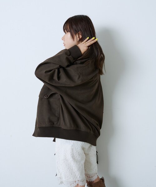 WHIMSIC(ウィムジック)の「【UNISEX/2サイズ展開】A-1 ジャケット(ブルゾン・メンズ・キャメル/ブラウン・2/1)」の9枚目の写真