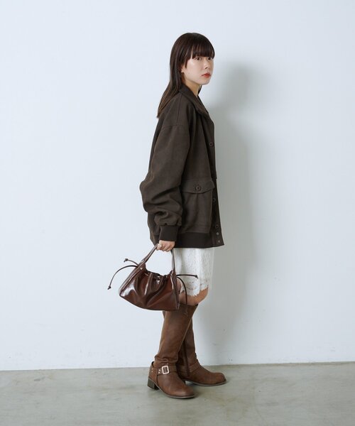 WHIMSIC(ウィムジック)の「【UNISEX/2サイズ展開】A-1 ジャケット(ブルゾン・メンズ・キャメル/ブラウン・2/1)」の13枚目の写真