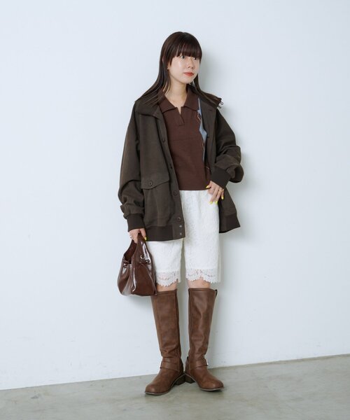 WHIMSIC(ウィムジック)の「【UNISEX/2サイズ展開】A-1 ジャケット(ブルゾン・メンズ・キャメル/ブラウン・2/1)」の14枚目の写真