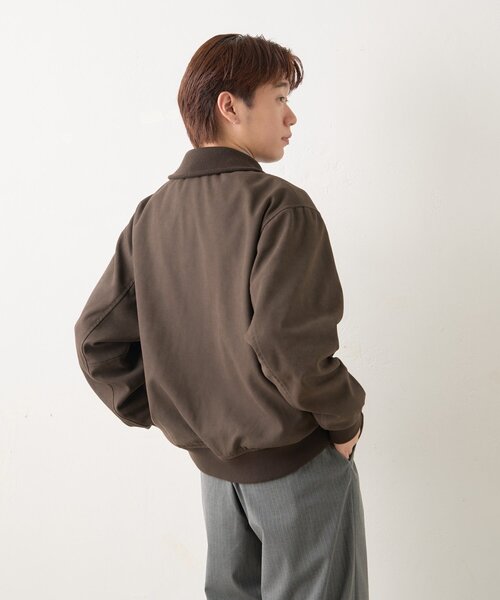 WHIMSIC(ウィムジック)の「【UNISEX/2サイズ展開】A-1 ジャケット(ブルゾン・メンズ・キャメル/ブラウン・2/1)」の19枚目の写真