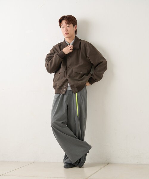 WHIMSIC(ウィムジック)の「【UNISEX/2サイズ展開】A-1 ジャケット(ブルゾン・メンズ・キャメル/ブラウン・2/1)」の22枚目の写真