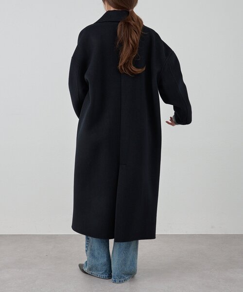 ビッグカラーリバーロングコート（その他アウター）｜SHENERY