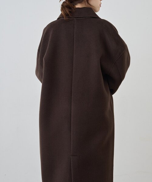 SHENERY（シーナリー）の「ビッグカラーリバーロングコート（その他アウター・レディース・ブラック/モカ/ブラウン/オフホワイト・FREE）」の13枚目の写真