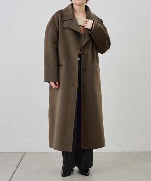 セール】ビッグカラーリバーロングコート（その他アウター）｜SHENERY