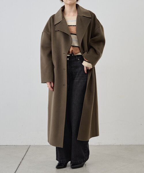 SHENERY（シーナリー）の「ビッグカラーリバーロングコート