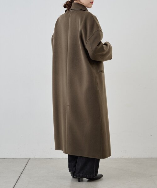 ビッグカラーリバーロングコート（その他アウター）｜SHENERY