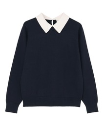 TOKYO SHIRTS | ニット 配色襟付 プルオーバー(ニット/セーター)