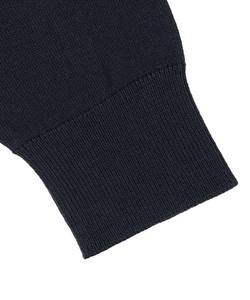 TOKYO SHIRTS（トウキョウシャツ）の「ニット 配色襟付 プルオーバー（ニット/セーター・レディース・ネイビー/チャコール・M/L）」の3枚目の写真