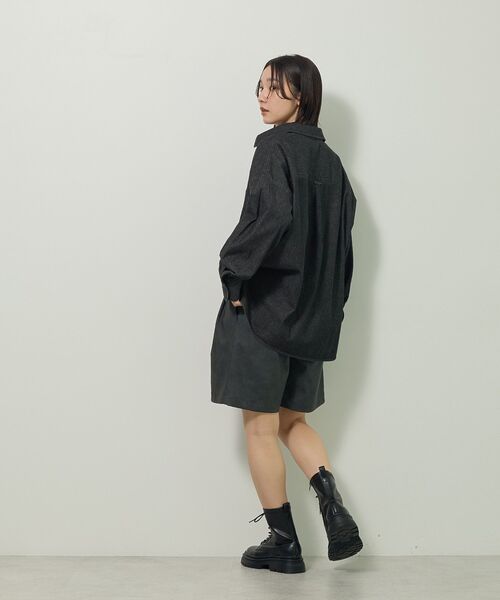 Green　Parks（グリーンパークス）の「合成皮革 ショートパンツ（その他パンツ・レディース・ブラック/ブラウン・FREE）」の16枚目の写真