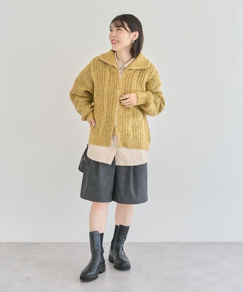 Green　Parks（グリーンパークス）の「合成皮革 ショートパンツ（その他パンツ・レディース・ブラック/ブラウン・FREE）」の21枚目の写真