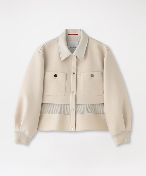 LOVELESS(ラブレス)の「ボンディングブルゾン(ブルゾン・レディース・ブラック/ブラウン系その他5/ホワイト系その他・34/36)」の1枚目の写真