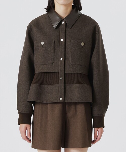 LOVELESS(ラブレス)の「ボンディングブルゾン(ブルゾン・レディース・ブラック/ブラウン系その他5/ホワイト系その他・34/36)」の11枚目の写真