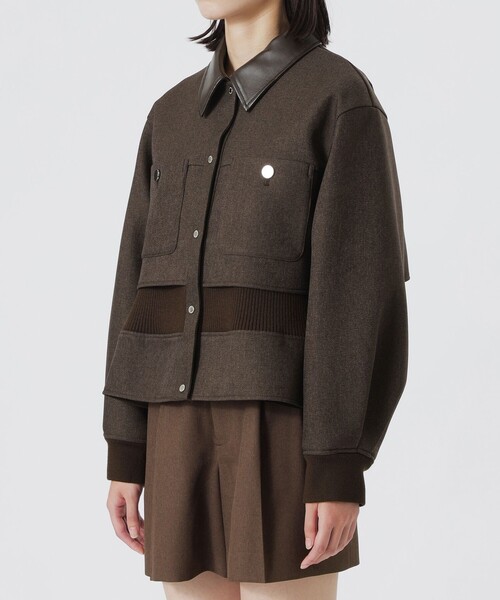 LOVELESS(ラブレス)の「ボンディングブルゾン(ブルゾン・レディース・ブラック/ブラウン系その他5/ホワイト系その他・34/36)」の12枚目の写真