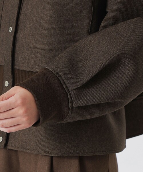 LOVELESS(ラブレス)の「ボンディングブルゾン(ブルゾン・レディース・ブラック/ブラウン系その他5/ホワイト系その他・34/36)」の15枚目の写真