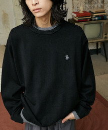 U.S. POLO ASSN.([GX|AbX)U.S. POLO ASSN./[GX|AbX ʒ FAKE LAYERED KNIT/tFCN C[hjbg(WJ)(jbg/Z[^[)
