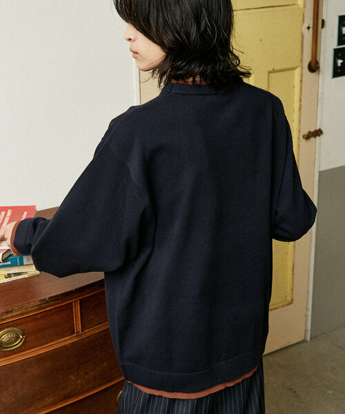 U.S. POLO ASSN.(ユーエスポロアッスン)の「U.S. POLO ASSN./ユーエスポロアッスン 別注 FAKE LAYERED KNIT/フェイク レイヤードニット(限定展開)(ニット/セーター・メンズ・ブラック/ブルー/グレー・LARGE/MEDIUM/SMALL)」の22枚目の写真