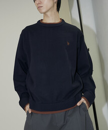 ニット/セーター（ブルー・ネイビー/青色系・ワンポイント