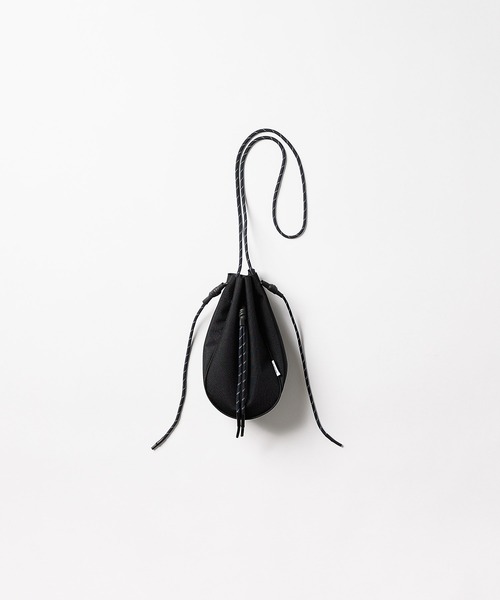 meltum(メルタム)の「CORDURA DRAWSTRING BAG(ボディバッグ/ウエストポーチ・メンズ・ブラック×ブルー/ブラック/ブラック×グレー・FREE)」の1枚目の写真