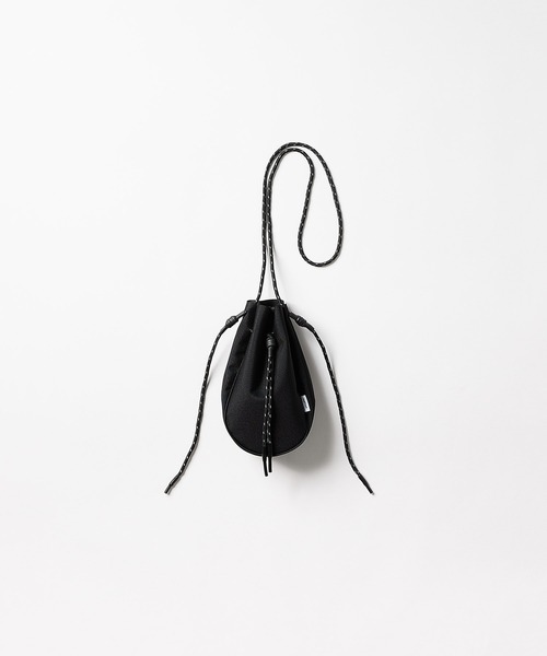 meltum(メルタム)の「CORDURA DRAWSTRING BAG(ボディバッグ/ウエストポーチ・メンズ・ブラック×ブルー/ブラック/ブラック×グレー・FREE)」の2枚目の写真