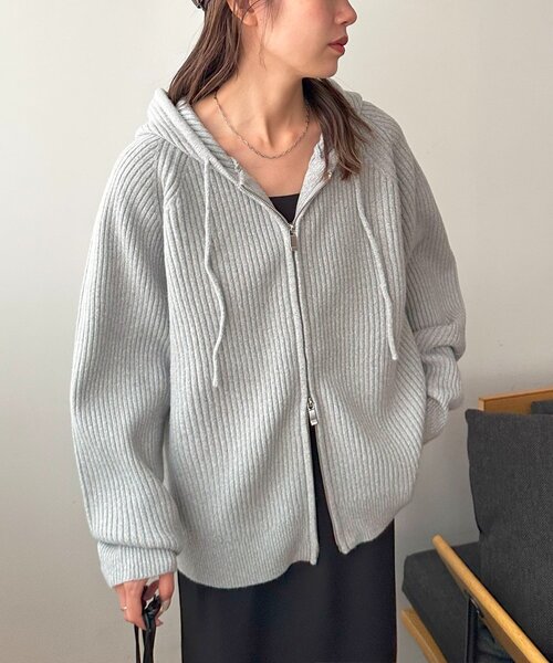 ユニセックス】Wジップニットフーディ（パーカー）｜DISCOAT（ディス