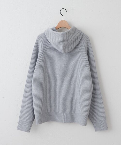 DISCOAT（ディスコート）の「【ユニセックス】Wジップニットフーディ（パーカー・レディース・グレー/レッド/ネイビー・FREE）」の4枚目の写真