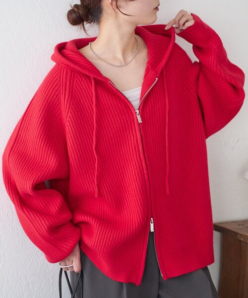 ユニセックス】Wジップニットフーディ（パーカー）｜DISCOAT（ディス