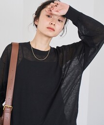 coen（コーエン）の「オータムシアークルーネックニット【Youtube紹介アイテム】（UVカット）（ニット/セーター）」