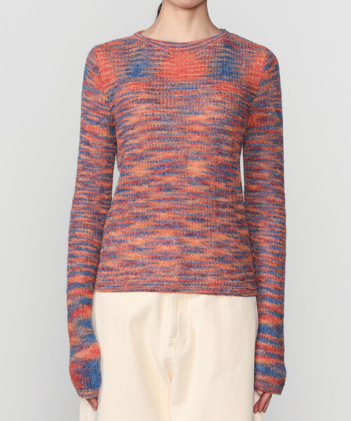 RYE TENDER（ライテンダー）の「RYE TENDER | 長袖 ニットプルオーバー WOMEN（ニット/セーター・レディース・ブルー系その他/グリーン系その他/オレンジ系その他・0）」の10枚目の写真