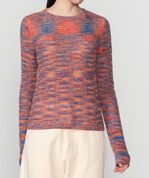 RYE TENDER（ライテンダー）の「RYE TENDER | 長袖 ニットプルオーバー WOMEN（ニット/セーター・レディース・ブルー系その他/グリーン系その他/オレンジ系その他・0）」の13枚目の写真