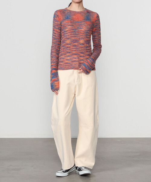 RYE TENDER（ライテンダー）の「RYE TENDER | 長袖 ニットプルオーバー WOMEN（ニット/セーター・レディース・ブルー系その他/グリーン系その他/オレンジ系その他・0）」の14枚目の写真