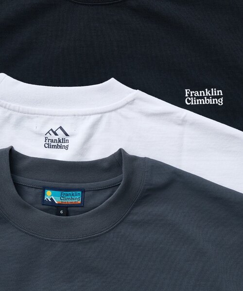 Franklin Climbing（フランクリンクライミング）の「【Franklin Climbing】アルパインヘヴィーウェイトロンTEE（Tシャツ/カットソー・レディース・チャコールグレー/オフホワイト/ブラック・MEDIUM/LARGE）」の19枚目の写真
