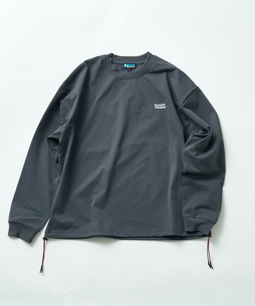 Franklin Climbing（フランクリンクライミング）の「【Franklin Climbing】アルパインヘヴィーウェイトロンTEE（Tシャツ/カットソー・レディース・チャコールグレー/オフホワイト/ブラック・MEDIUM/LARGE）」の4枚目の写真