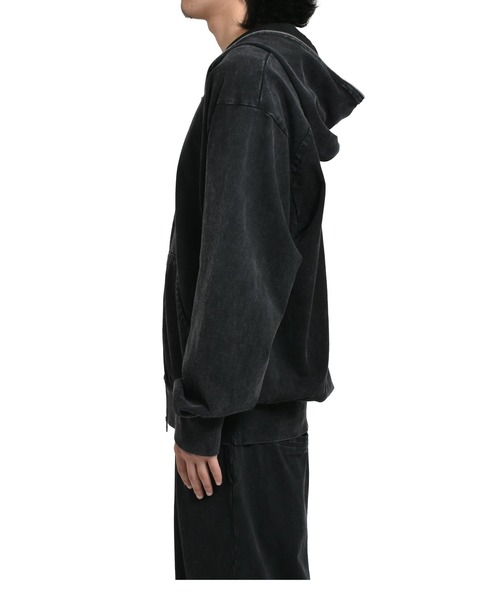 Neutral Untitled（ニュートラルアンタイトルド）の「ZIP HOODIE（パーカー・メンズ・ブラック/グレー/ホワイト・MEDIUM/LARGE/X-LARGE）」の14枚目の写真
