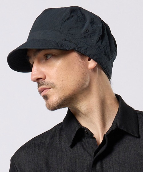 wjk（ダヴルジェイケイ）の「mko13199- solid engineer cap キャップ(8989 cn25h)（キャップ・メンズ・ブラック系その他/ダークネイビー/ライトグレー・FREE）」の3枚目の写真