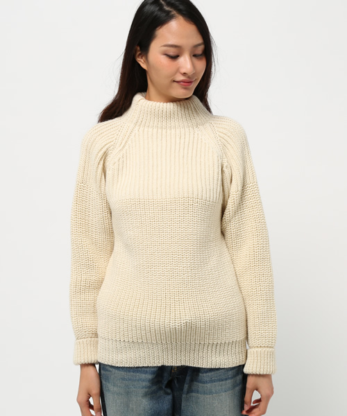 journal standard L'essage（ジャーナルスタンダードレサージュ）の「【ALDERNEY/アルダニー】プルオーバー#（ニット/セーター・レディース・ホワイト/ベージュ・34）」の4枚目の写真